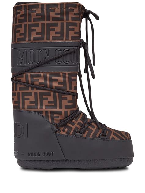 fendi pink moon boots|fendi platform knee high boots.